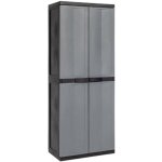 Armoire a' balai trend midi en re'sine avec e'tage'res re'glables cm. 65x37x165h cadenassable - toomax ...
