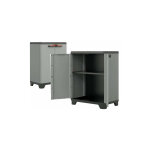 Armoire  faible rsine lchable 1 tagre et 2 portes de base keter