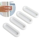 Armoires avec fen�tres en verre, tiroirs et poign�es d'armoire autocollantes (16 pcs)