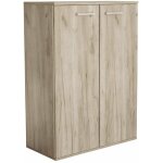 Armoire intrieure avec 2 portes en ligne classique blanche bilamine gray