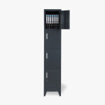 Armoire m�tallique 4 �tag�res 38x45 h190 avec serrure ? structure en t�le d'acier ? capacit� 10 kg par ...
