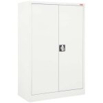 Armoire d'outillage stier avec 2 tablettes 1200x920x420 mm, gris clair, soude