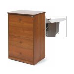 Armoire planche � repasser noyer bois m�lamin� antique 3 tiroirs cm 44x57xh. 89