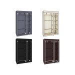 Armoire de rangement en tissu, penderie avec housse, avec tringle de suspension, tagres, housse en ...
