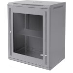 Armoire rseau 19 pouces, 15 uh, gris, montage mural, profondeur 450 mm, 600 x 770 x 450 mm, entirement ...