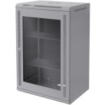 Armoire rseau 19 pouces, 18 uh, gris, montage mural, profondeur 450 mm, 600 x 900 x 450 mm, entirement ...