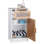 Armoire de salle de bain etroite avec tiroir