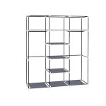 Armoire  vtements portative de 69 po en tissu non tiss garde - robe  double tringle organisateur ...