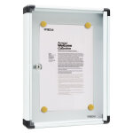 Arregui pan51 panneau d'affichage en aluminuim, vitrine d'affichage avec serrure � cl�, fond aimant�, ...