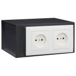 Arregui - socket coffre - fort invisible  emmurer,  cacher derrire prises de courant, 2 prises - 10 ...