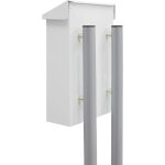 Stt02 support pour boîtes aux lettres support vertical au sol, hauteur 150 cm, argent - arregui Stt02 support pour boîtes aux lettres support vertical au sol, hauteur 150 cm, argent - arregui