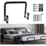 Arr�t matelas, cale matelas m�tal, barre de retenue m�tal noire, stabilisation support pour panneaux ...