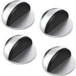 Arr�ts de portes, lot de 4 arr�ts et but�es de porte en acier inoxydable avec pare - chocs en caoutchouc, ...