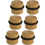 Aougo - arrts de portes - bute de porte adhsive en bois pour sol - butoirs de porte protection de ...