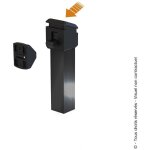 Portac - arret poussoir design pour portail battant finition: noir - longueur de tube (mm): longueur ...
