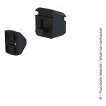 Arret poussoir design pour portail battant finition: noir - longueur de tube (mm): longueur de tube (mm) ...