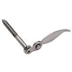 Arr�t de volet marseillais inox � vis � bois acier - longueur 110 mm - torbel industrie
