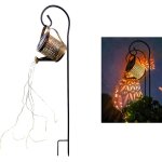 Arrosoir avec lumi�res, lanterne solaire �tanche pour ext�rieur, art de jardin, guirlandes solaires, ...