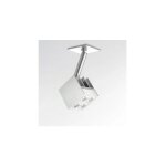 Artemide - mini luminaire led 8w semi - encastr sur pied tte cube 37x37mm orientable 3000k 468lm alim ...