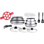 Arthur martin - batterie de cuisine am3950 16 pieces - aluminium - poigne amovible - tous feux dont ...