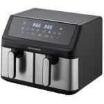 Arthur martin - friteuse sans huile airfryer ampf9 - 2 cuves de 4, 5l - 2000w - affichage led