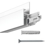 Artiteq - cimaise gallery - click rail r30 blanc 200cm + clips + vis & chevilles multimat�riaux - cimaise ...