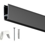 Artiteq - cimaises xpo rail 200cm + clips + vis et chevilles multimat�riaux - cimaise tableau noir