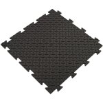 Artplast - dalle de sol pvc clipsable 50x50 cm sol antid�rapant - rev�tement de sol noir garage, atelier ...