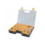 Organisateur en plastique l372 x p314 x h70 mm avec 2 grandes bo�tes coulissantes � l'int�rieur + 8 moyennes ...