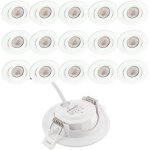 Arum lighting - 15 spots encastrables led asturie orientable 7w eq. 75w temp�rature de couleur: blanc ...