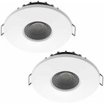 Arum lighting - lot de 2 spots encastrables led 8w milan cct ip65 ik07 avec transformateur dimmable Arum lighting - lot de 2 spots encastrables led 8w milan cct ip65 ik07 avec transformateur dimmable