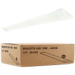 20 reglettes led extra plate line 16w ip40 1800lm 60cm température de couleur: blanc neutre 4000k 20 reglettes led extra plate line 16w ip40 1800lm 60cm température de couleur: blanc neutre 4000k