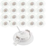 Arum lighting - 20 spots encastrables led asturie orientable 7w eq. 75w temp�rature de couleur: blanc ...