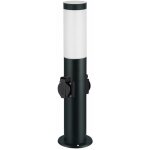 Borne extérieure anthracite valente 45cm ip44 + 2 prises Borne extérieure anthracite valente 45cm ip44 + 2 prises