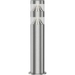 Borne de jardin led 9w 40 cm inox nora ip44 temp�rature de couleur: blanc neutre 4000k