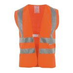 Gilet de signalisation taille universal orange avec bandes r�fl�ch. sur �paules en 20471 kl. 2