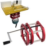 Ascenseur de routeur, kit de syst�me de levage de routeur en m�tal pour plaque de base d'insertion de ...