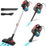 Aspirateur balai filaire, aspirateur balai avec fil puissant, 3 en 1 aspirateur vertical filtre hepa, ...