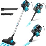 Aspirateur balai filaire, aspirateur balai avec fil puissant, 3 en 1 aspirateur vertical filtre hepa, ...