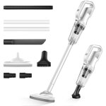 Aspirateur balai sans fil sans sac 12000pa avec lumiere frontale led batterie 6000mah autonomie 30 min ...