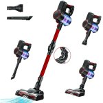 Aspirateur balai sans fil, ultrixe, aspirateur sans fil puissant 2 en 1, 15kpa, 100w, pliable � 180�, ...