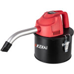 Aspirateur  cendres compact 4 litres kekai adriano 600w filtre hepa lavable et tuyaux d'aluminium curve ...
