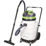 Aspirateur � eau avec pompe int�gr�e - cuve en poly�thyl�ne de 90 litres - 2 moteurs 2 kw 230 v cleancraft ...