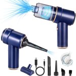 Aspirateur  main puissant, 3 en 1 multifonction 120 w, aspirateur  main sans fil 9000 pa, usb 4000 ...