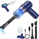 Aspirateur a main sans fil pour voiture, 45w 3600ma puissant mini aspirateur, aspirateur main avec lumi�re ...