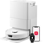 Aspirateur robot roborock qv 35s, 10 000 pa(sup�rieur au qrevo plus) d'aspiration, double syst�me anti ...
