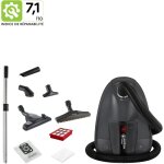 Nilfisk - aspirateur traineau, avec 4 accessoires, sac inclus, filtre hepa 13, gris - select comfort