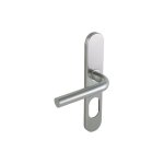 Assa abloy ? poign�e de porte d'int�rieur linox ? acier inoxydable bross� ? entraxe 195mm ? fixations ...