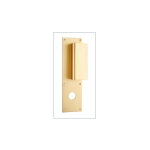 Poign�e de porte pali�re aileron bastille - assa abloy bezault champagne champagne a visser trou de 34 ...