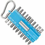 Assortiment d'embouts de vissage bleu (avec porte - embouts universel, mousqueton, embouts pour perceuses ... Assortiment d'embouts de vissage bleu (avec porte - embouts universel, mousqueton, embouts pour perceuses ...